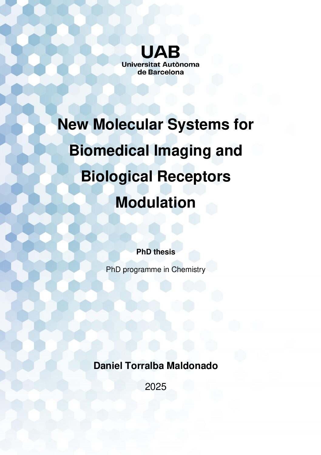 PhD thesis Daniel Torralba Maldonado 1